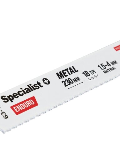 Specialist+ SPECIALIST+ pjūklas metalui, 230 mm, 18TPI