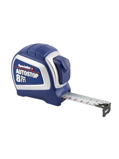 Specialist+ SPECIALIST+ ruletė AUTOSTOP 8 m, 25 mm