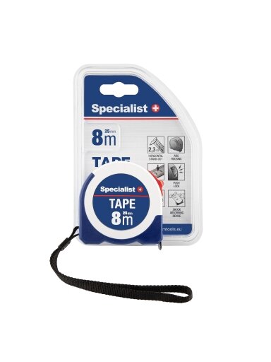Specialist+ SPECIALIST+ ruletė TAPE 8 m, 25 mm