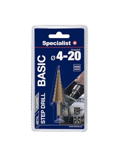 Specialist+ SPECIALIST+ žingsninis grąžtas BASIC, ⌀4-20