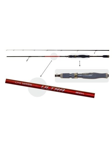 Spiningas Surf Master Ultra TX-30 2X ilgis 220 cm testas 1-10g