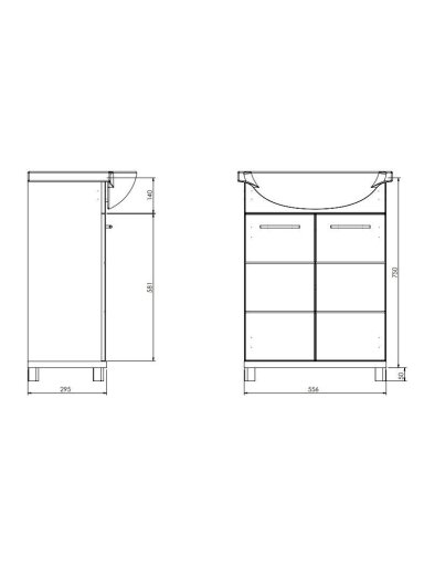 SPINTEL PASTATOM BARI D60 BALTA/MEDŽ