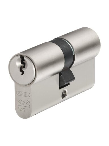 Spynos cilindras Abus E60, 90 mm, nikeliuota