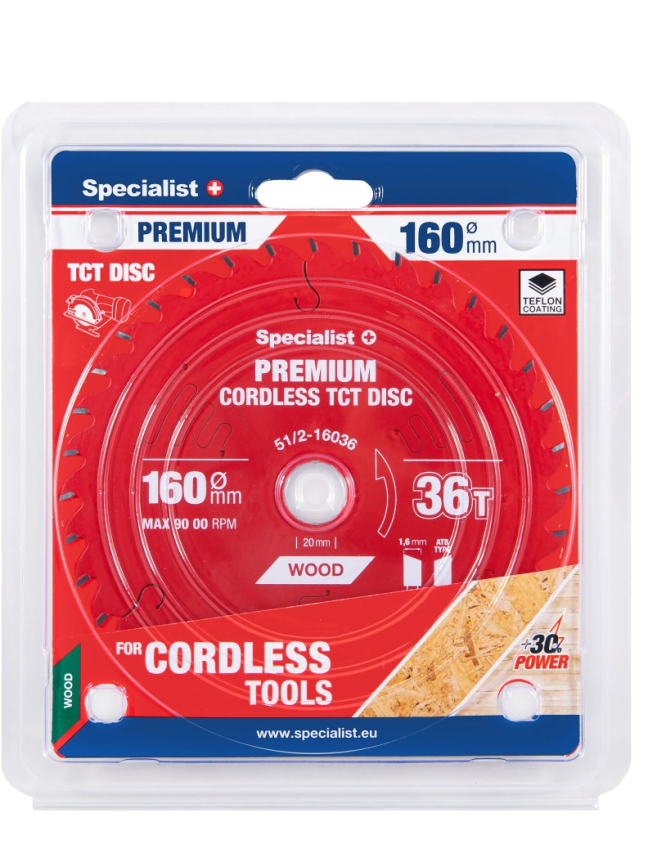 Specialist+ Pjovimo diskas 160x36Tx20mm, Cordless PREMIUM, SPECIALIST+ Specialist+ Pjovimo diskas 160x36Tx20mm, Cordless PREMIUM, SPECIALIST+