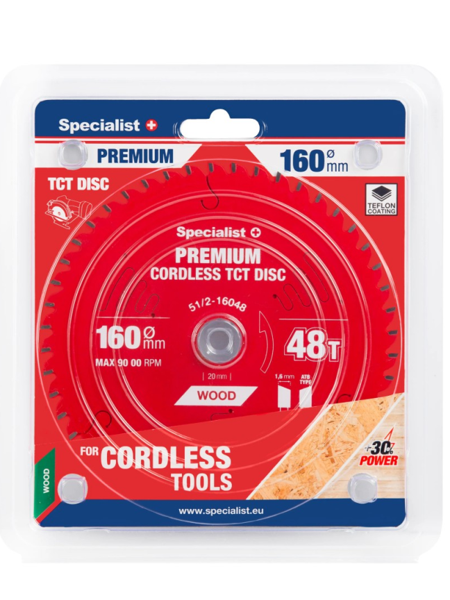 Specialist+ Pjovimo diskas 160x48Tx20mm, Cordless PREMIUM, SPECIALIST+ Specialist+ Pjovimo diskas 160x48Tx20mm, Cordless PREMIUM, SPECIALIST+
