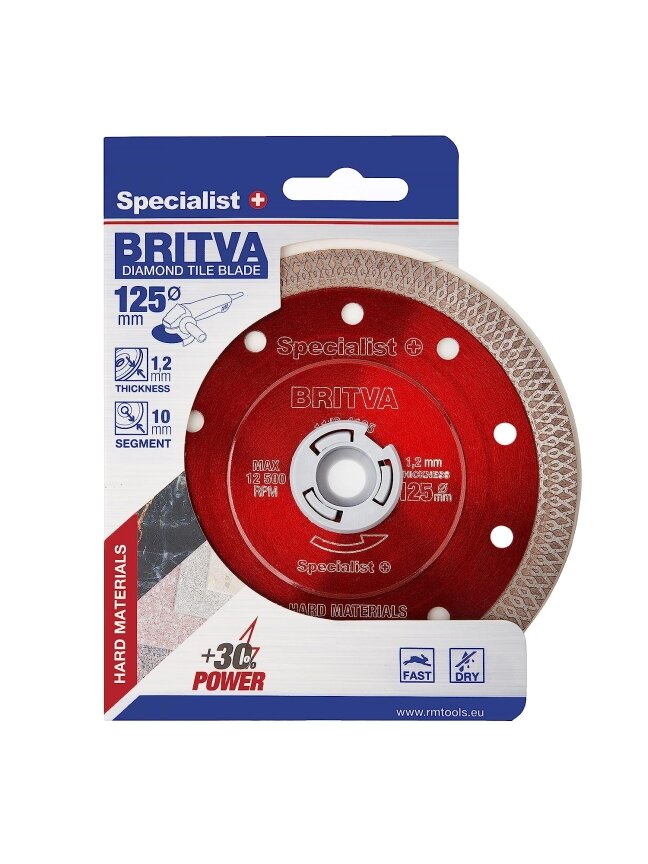 Specialist+ SPECIALIST+ deim. diskas BRITVA, 125x1.2x22 mm