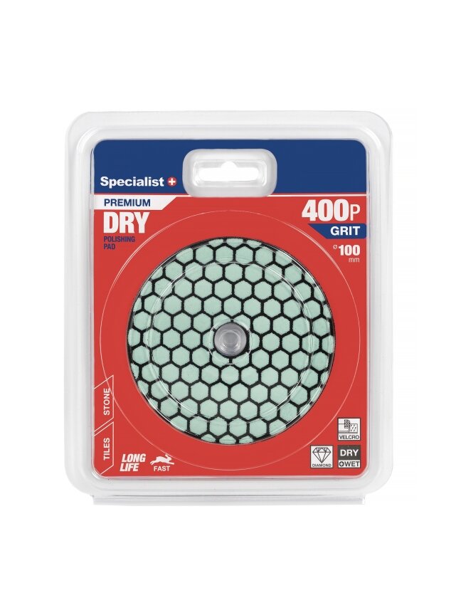Specialist+ SPECIALIST+ deimant. Šlifavimo lap., universalus, 100 mm, 400P Specialist+ SPECIALIST+ deimant. Šlifavimo lap., universalus, 100 mm, 400P