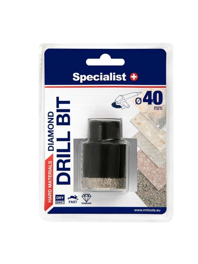Specialist+ SPECIALIST+ deimantinis grąžtas D40 M14 1 Specialist+ SPECIALIST+ deimantinis grąžtas D40 M14 1