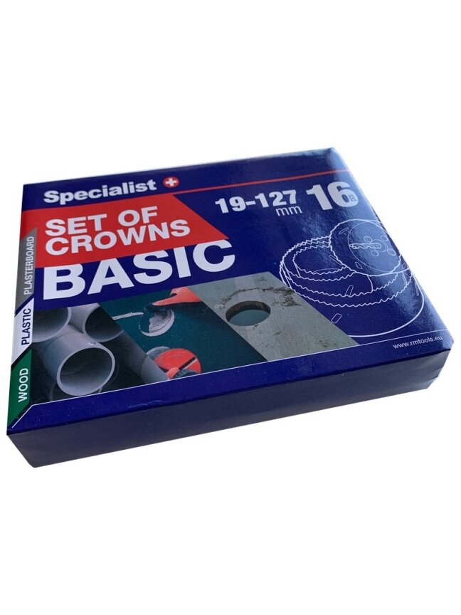 Specialist+ SPECIALIST+ gręžimo karūnų rinkinys, 16 vnt. 1 Specialist+ SPECIALIST+ gręžimo karūnų rinkinys, 16 vnt. 1