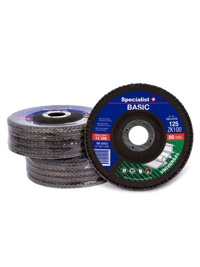 Specialist+ SPECIALIST+ lapelinis šlif. diskas BASIC ZK100, 125 mm 3 Specialist+ SPECIALIST+ lapelinis šlif. diskas BASIC ZK100, 125 mm 3