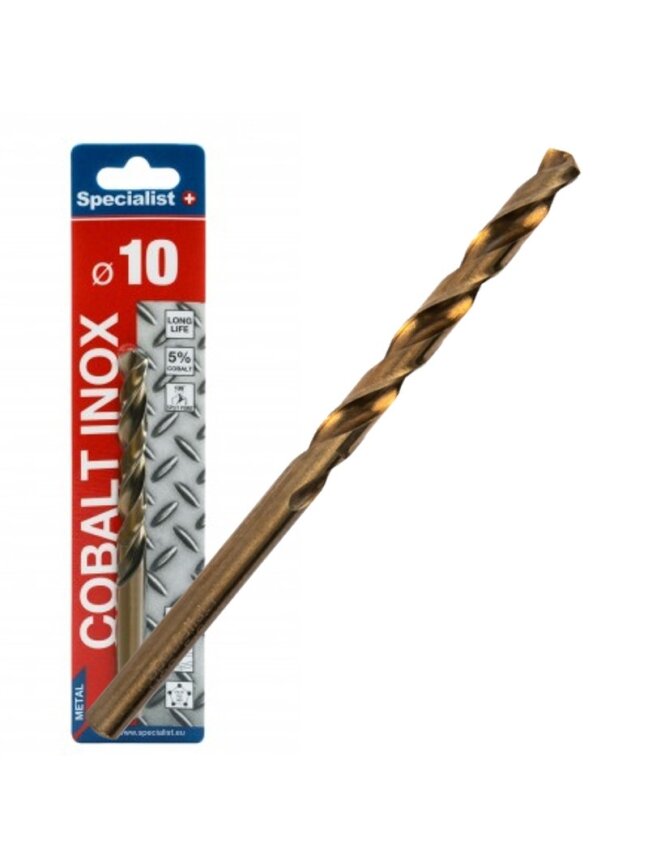 Specialist+ SPECIALIST+ metalo grąžtas COBALT, 10 mm Specialist+ SPECIALIST+ metalo grąžtas COBALT, 10 mm