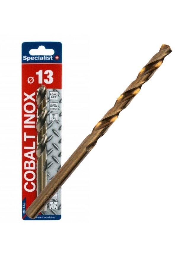 Specialist+ SPECIALIST+ metalo grąžtas COBALT, 13 mm