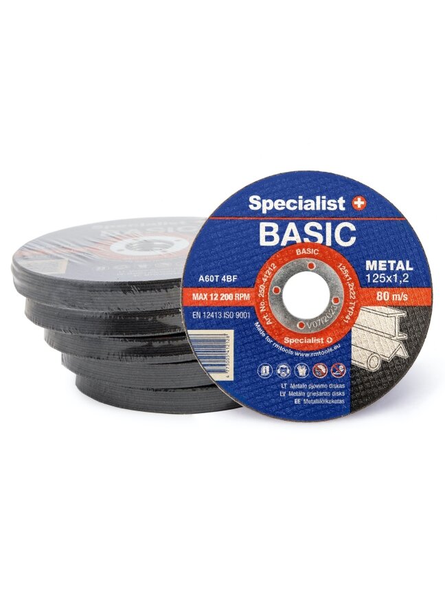 Specialist+ SPECIALIST+ metalo pj. diskas BASIC, 125x1.2x22 mm 3 Specialist+ SPECIALIST+ metalo pj. diskas BASIC, 125x1.2x22 mm 3
