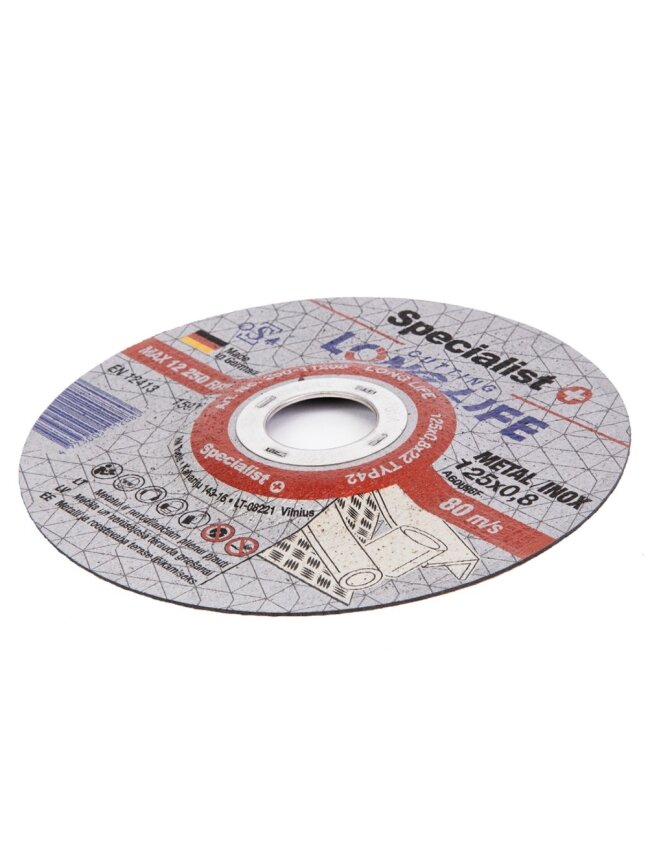 Specialist+ SPECIALIST+ metalo pj.diskas LONG LIFE, 125x0.8x22 mm 1