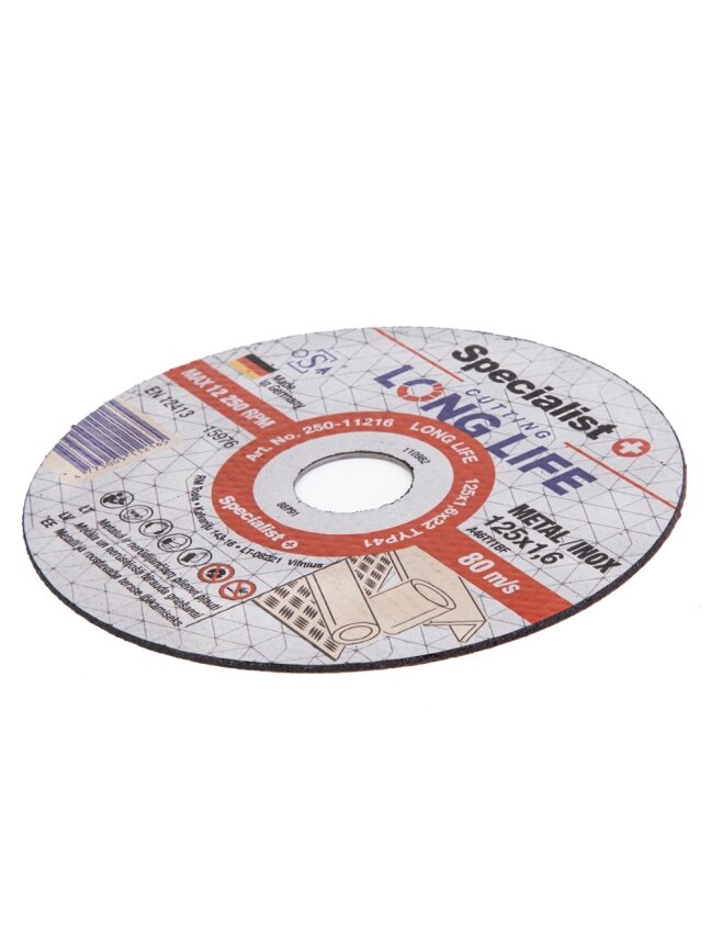 Specialist+ SPECIALIST+ metalo pj.diskas LONG LIFE, 125x1.6x22 mm 1