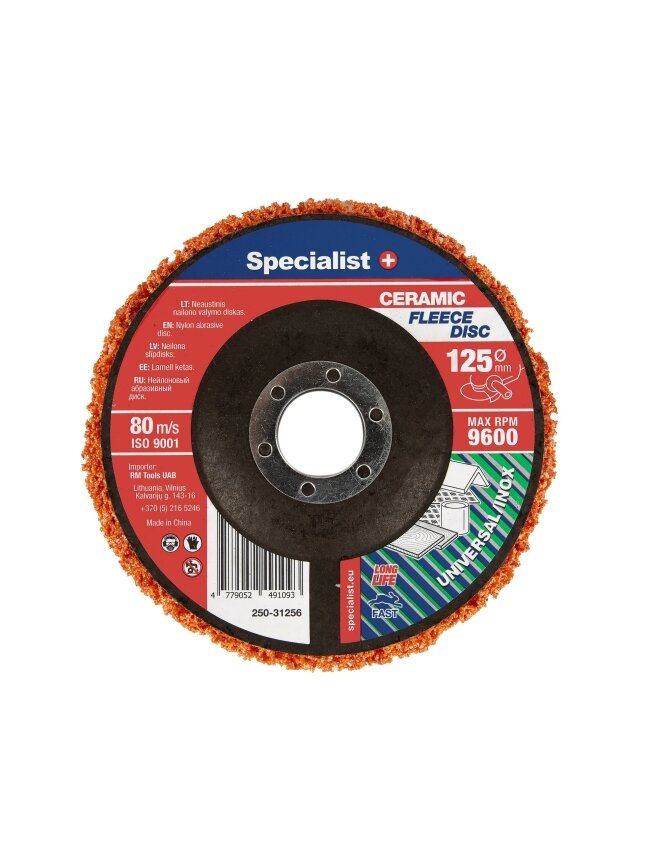 Specialist+ SPECIALIST+ nailoninis valymo diskas PREMIUM, 125mm Specialist+ SPECIALIST+ nailoninis valymo diskas PREMIUM, 125mm