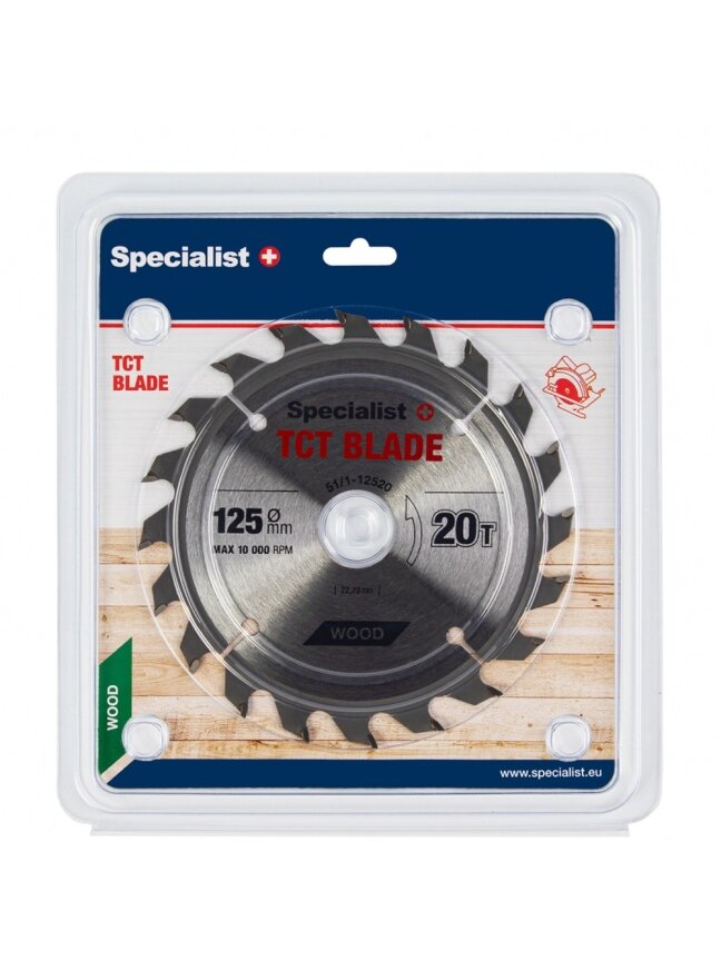 Specialist+ SPECIALIST+ pjovimo diskas, 125x20Tx22 mm Specialist+ SPECIALIST+ pjovimo diskas, 125x20Tx22 mm