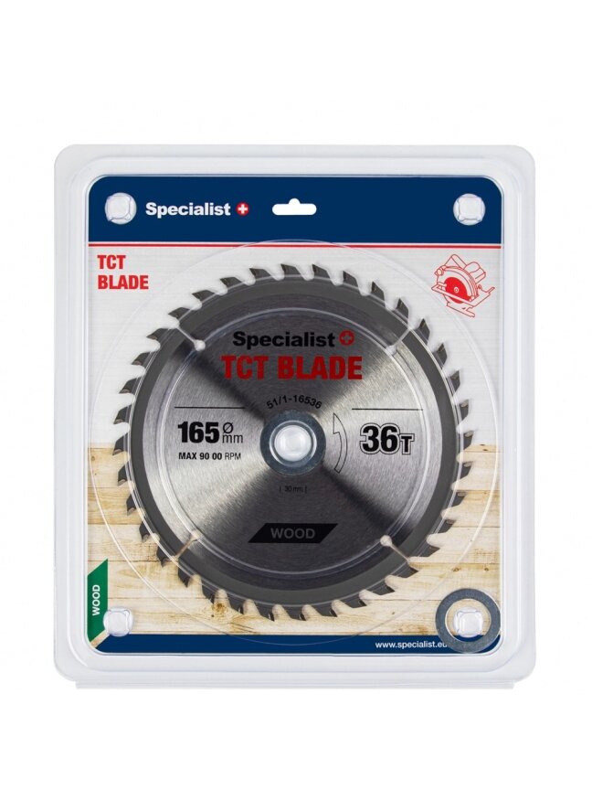 Specialist+ SPECIALIST+ pjovimo diskas, 165x36Tx20/16 mm Specialist+ SPECIALIST+ pjovimo diskas, 165x36Tx20/16 mm