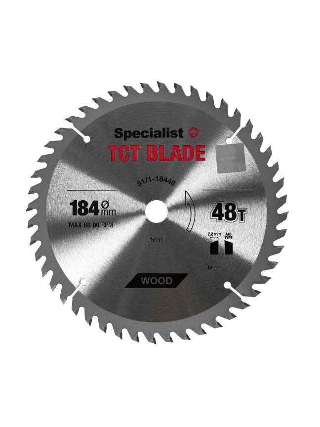 Specialist+ SPECIALIST+ pjovimo diskas, 184x48Tx16 mm 1 Specialist+ SPECIALIST+ pjovimo diskas, 184x48Tx16 mm 1