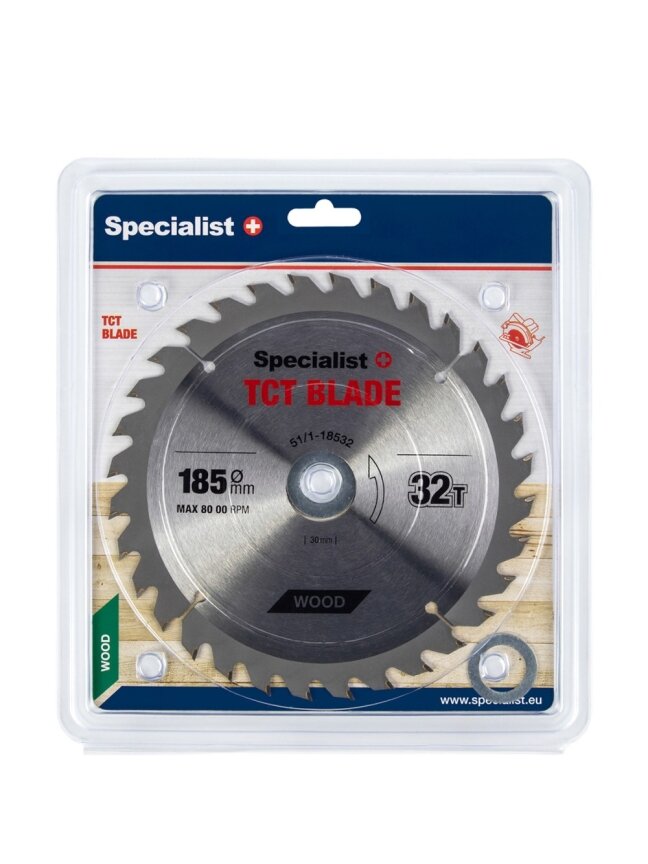 Specialist+ SPECIALIST+ pjovimo diskas, 185x32Tx30/20/16 mm Specialist+ SPECIALIST+ pjovimo diskas, 185x32Tx30/20/16 mm