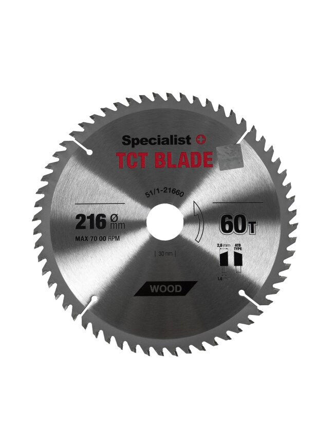 Specialist+ SPECIALIST+ pjovimo diskas, 216x60Tx30/20 mm 1 Specialist+ SPECIALIST+ pjovimo diskas, 216x60Tx30/20 mm 1