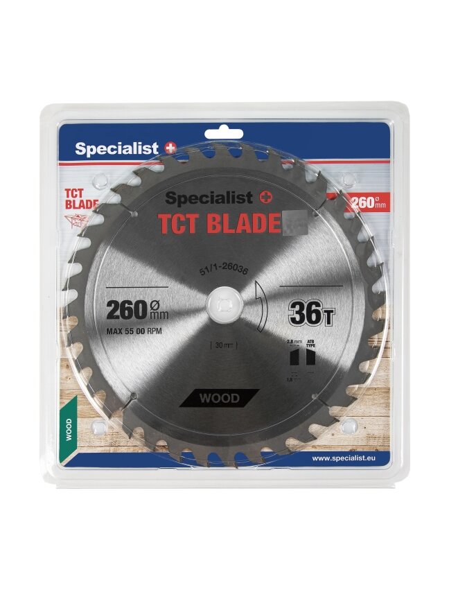 Specialist+ SPECIALIST+ pjovimo diskas, 260x36Tx30 mm