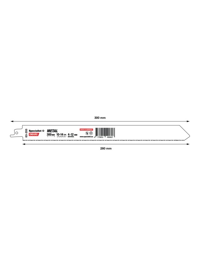 Specialist+ SPECIALIST+ pjūklas metalui, 300 mm, 10-14TPI 3 Specialist+ SPECIALIST+ pjūklas metalui, 300 mm, 10-14TPI 3