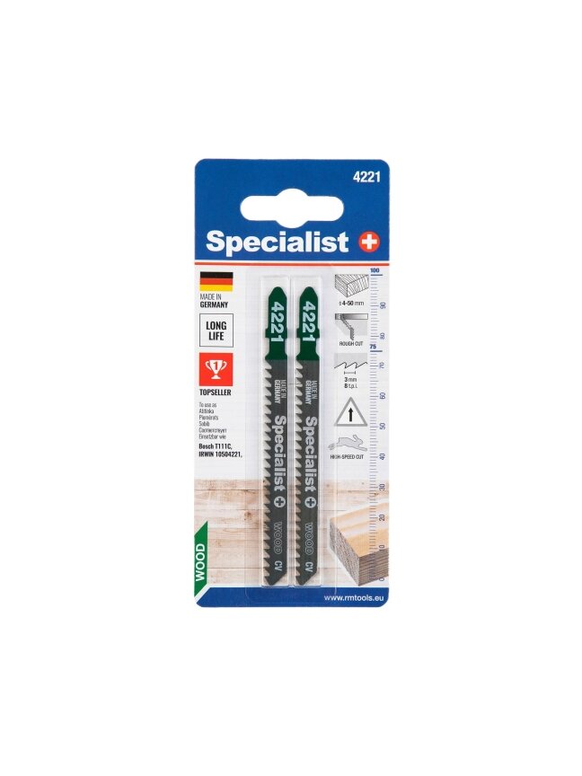 Specialist+ SPECIALIST+ pjūklelis 4221 (T111C), 2 vnt. 2 Specialist+ SPECIALIST+ pjūklelis 4221 (T111C), 2 vnt. 2