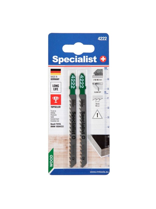 Specialist+ SPECIALIST+ pjūklelis 4222 (T101D), 2 vnt. 2 Specialist+ SPECIALIST+ pjūklelis 4222 (T101D), 2 vnt. 2