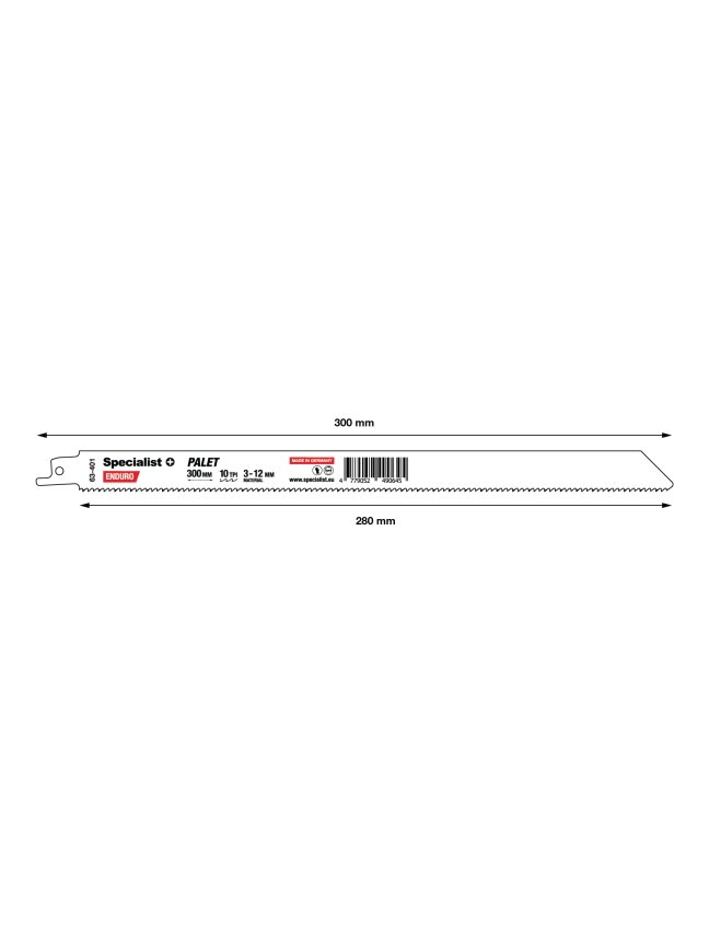 Specialist+ SPECIALIST+ pjūklelis paletėms, 300 mm, 10TPI 3