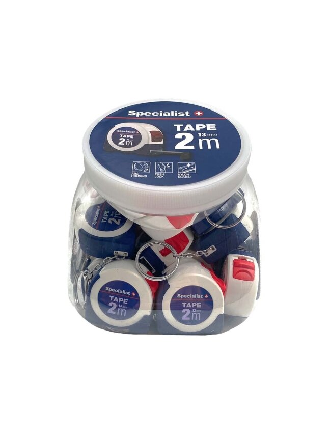 Specialist+ SPECIALIST+ ruletė TAPE 2 m, 13 mm 2
