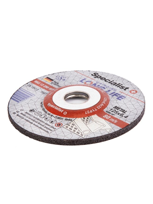 Specialist+ SPECIALIST+ šlif. diskas LONG LIFE, 125x6.4x22 mm 1 Specialist+ SPECIALIST+ šlif. diskas LONG LIFE, 125x6.4x22 mm 1