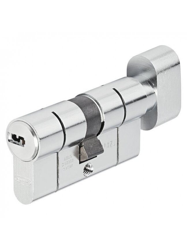 Spynos cilindras su užsuktuku Abus, 60 mm, nikeliuotas Spynos cilindras su užsuktuku Abus, 60 mm, nikeliuotas
