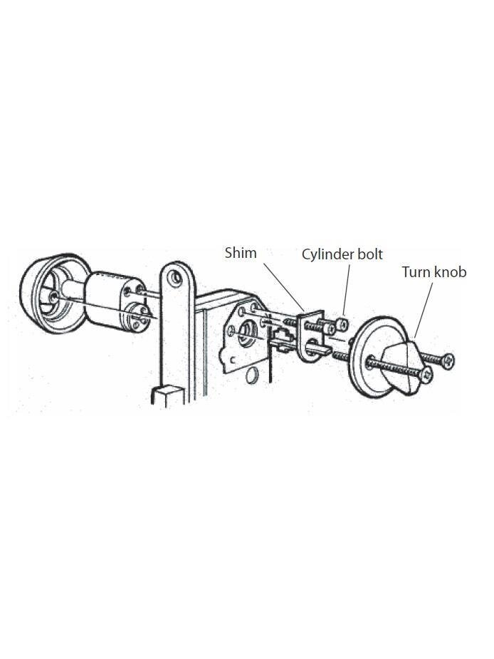 Spynos cilindras Valnes E701 13, 32 mm, chromuotas 1