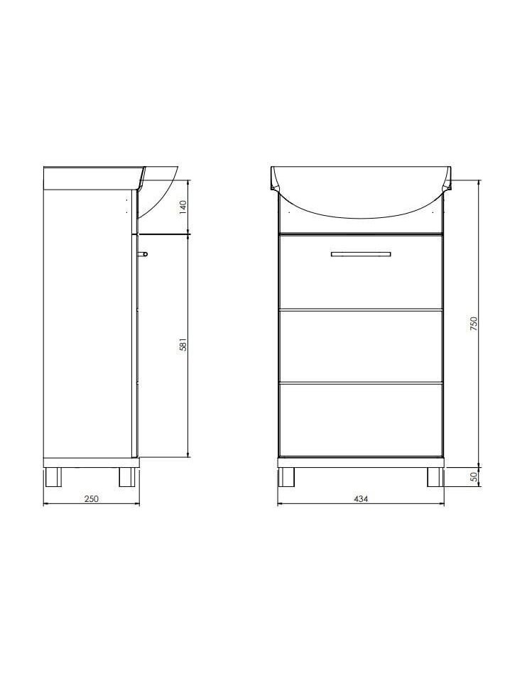 SPINTEL PASTATOM BARI D40 BALTA/MEDŽ 1 SPINTEL PASTATOM BARI D40 BALTA/MEDŽ 1