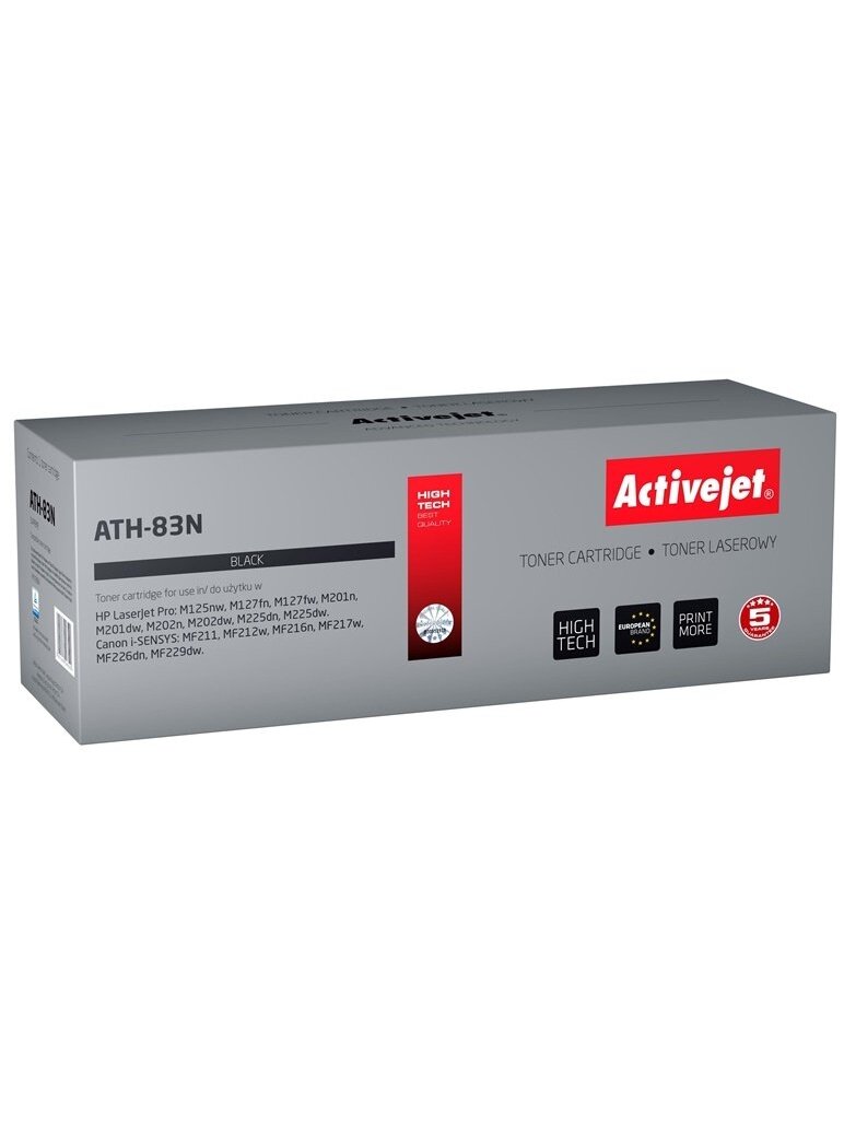 SPAUSDINTUVO DAŽŲ KASETĖ „ACJ ATH-83N“; JUODA (HP CF283A) 1