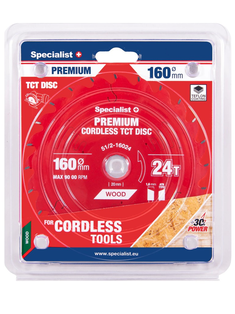 Specialist+ Pjovimo diskas 160x24Tx20mm, Cordless PREMIUM, SPECIALIST+ Specialist+ Pjovimo diskas 160x24Tx20mm, Cordless PREMIUM, SPECIALIST+