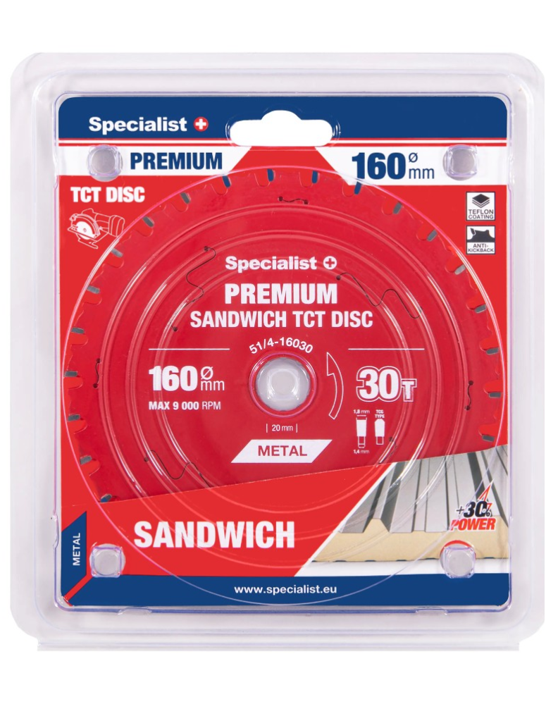 Specialist+ Pjovimo diskas 160x30Tx20mm, Sandwich PREMIUM, SPECIALIST+ Specialist+ Pjovimo diskas 160x30Tx20mm, Sandwich PREMIUM, SPECIALIST+