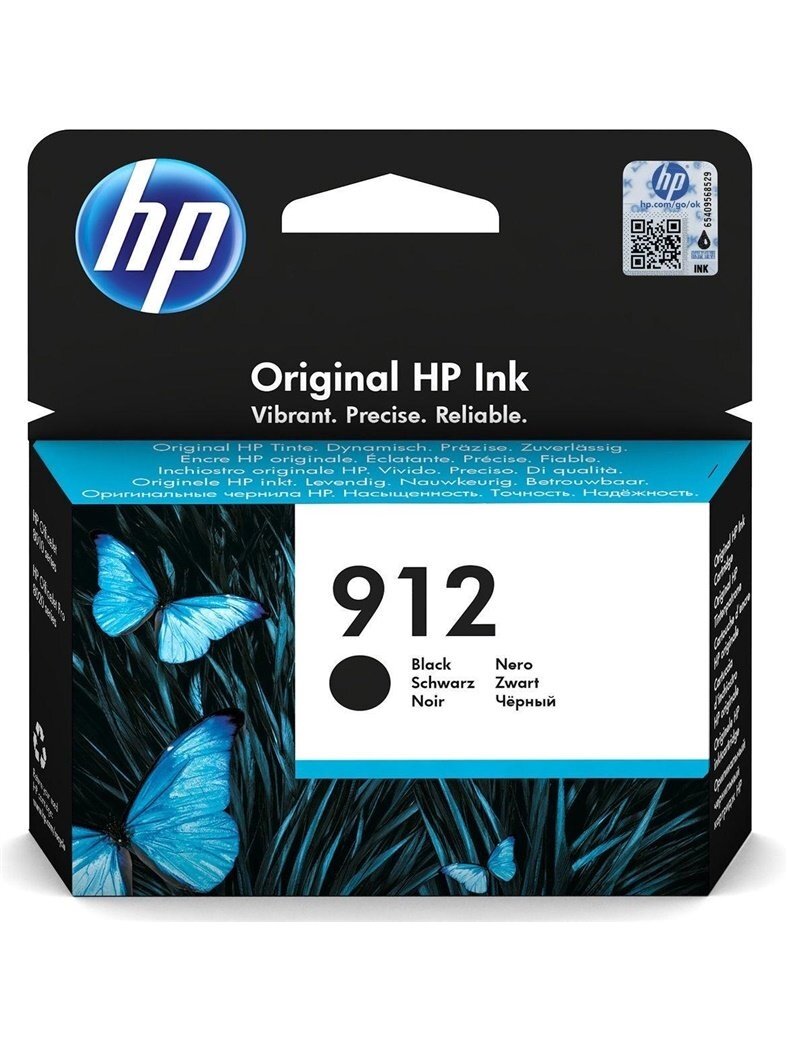 Spausdintuvo kasetė HP 912, juoda Spausdintuvo kasetė HP 912, juoda