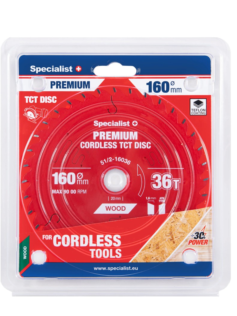 Specialist+ Pjovimo diskas 160x36Tx20mm, Cordless PREMIUM, SPECIALIST+ Specialist+ Pjovimo diskas 160x36Tx20mm, Cordless PREMIUM, SPECIALIST+