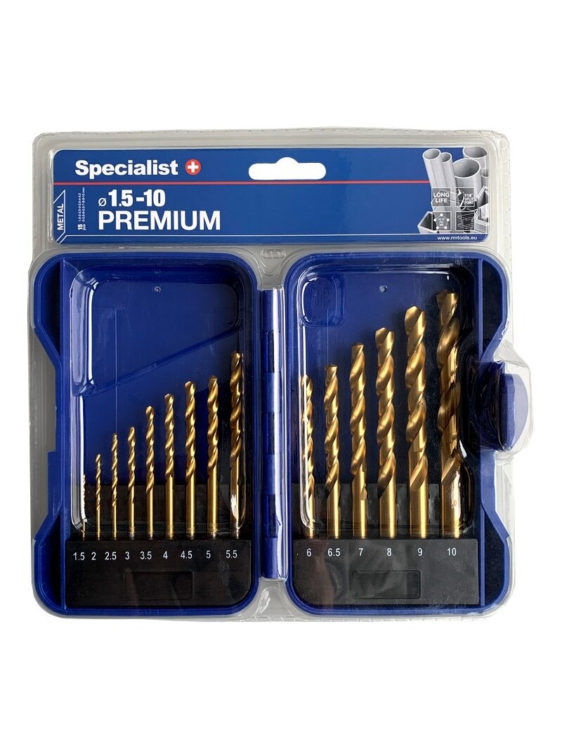 Specialist+ SPECIALIST+ grąžtų rinkinys TITANIUM, 1.5-10 mm, 15 vnt. Specialist+ SPECIALIST+ grąžtų rinkinys TITANIUM, 1.5-10 mm, 15 vnt.