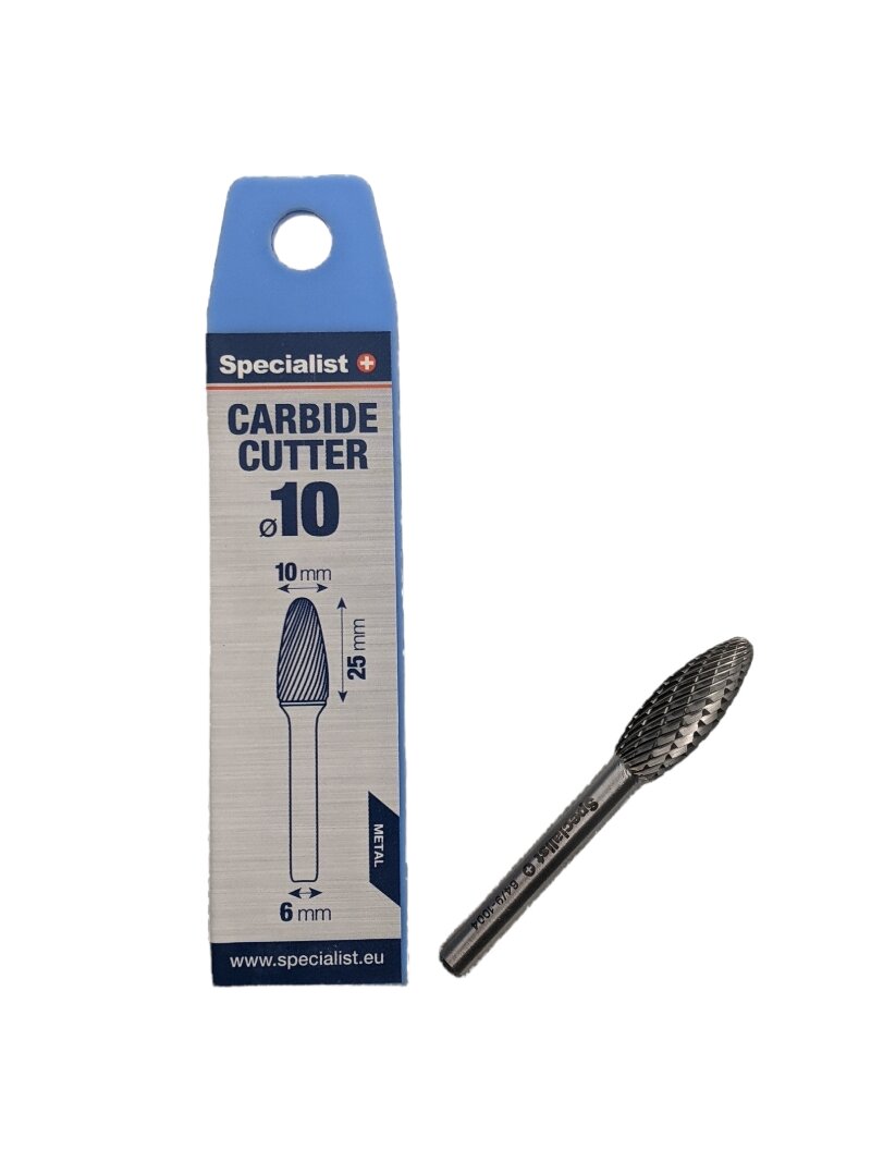Specialist+ SPECIALIST+ kietmetalio freza FLH, 10x25x6 mm Specialist+ SPECIALIST+ kietmetalio freza FLH, 10x25x6 mm