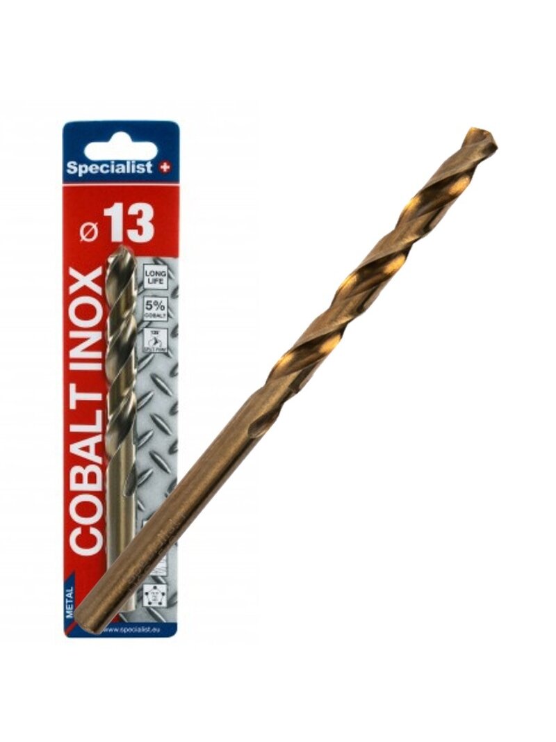 Specialist+ SPECIALIST+ metalo grąžtas COBALT, 13 mm