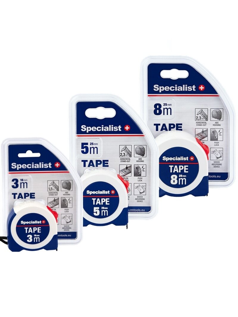Specialist+ SPECIALIST+ ruletė TAPE 8 m, 25 mm 4