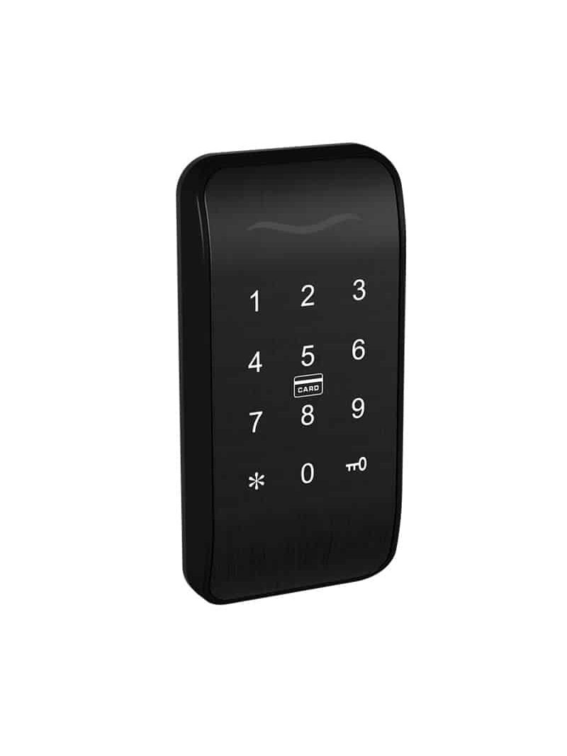 Spintelių durų užraktas spyna juoda TT LOCK