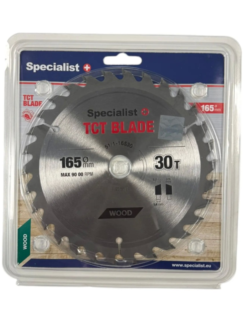 Specialist+ SPECIALIST+ pjovimo diskas, 165x30Tx20/16 mm Specialist+ SPECIALIST+ pjovimo diskas, 165x30Tx20/16 mm