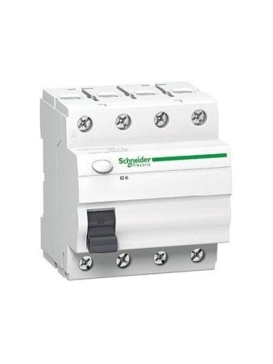 Srovės nuotėkio rėlė Schneider A9Z05440, 240V, 40A, 30mA, 4P
