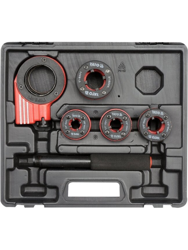 Sriegimo įrankių rinkinys vamzdžiams 4 vnt Yato | 3/8 "(10mm), 1/2"(12.5mm), 3/4"(19mm), 1"(25mm) 1