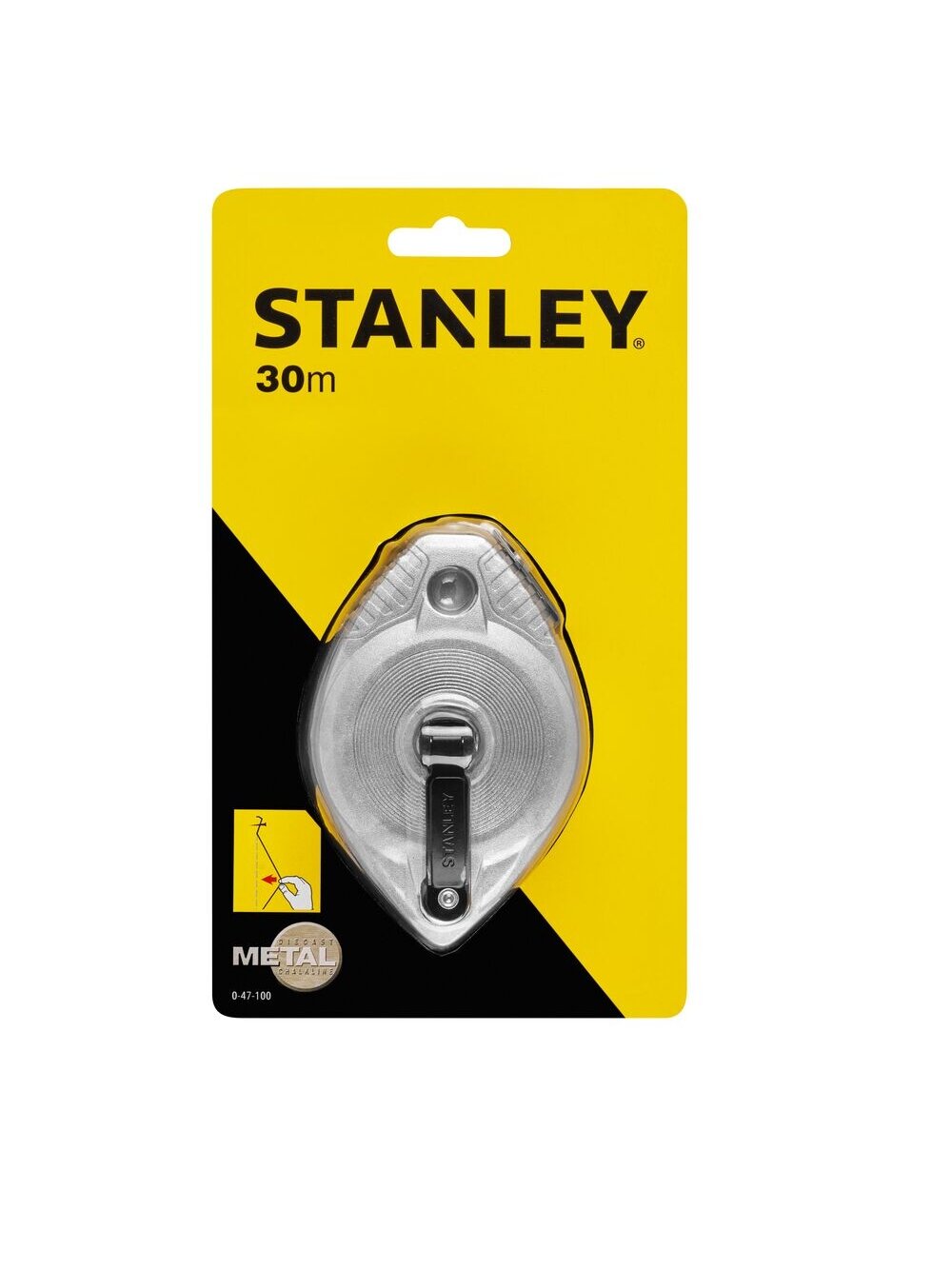 Stanley Aliuminis kalkinis žymeklis, STANLEY 30 m 2 Stanley Aliuminis kalkinis žymeklis, STANLEY 30 m 2