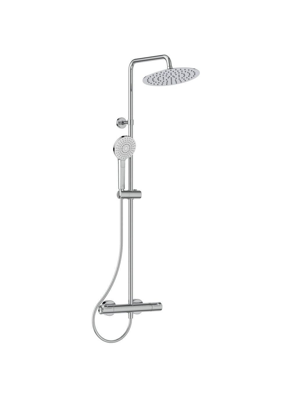 Stacionari dušo sistema Ideal Standard Ceratherm T50, su Ø250 galva ir rankiniu dušu, chrom